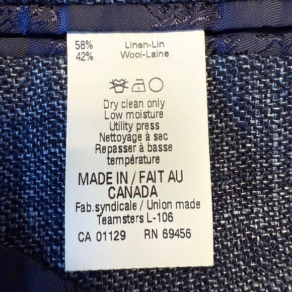 Psycho Bunny Sports Coat Size 42L in Blue - Picture 7 of 8